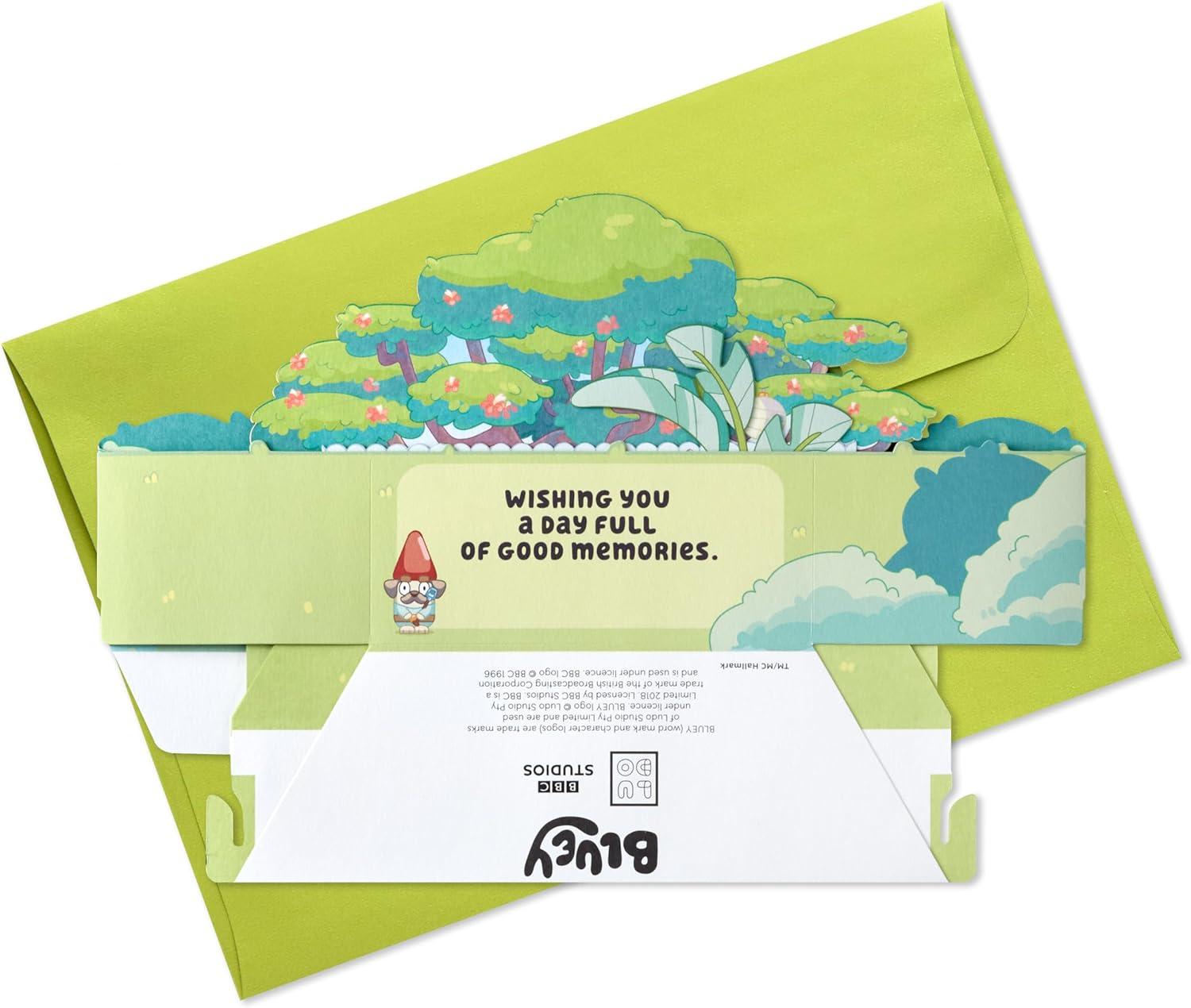 imageHallmark Paper Wonder Bluey Pop Up Card for Kids Birthdays Back to School EncouragementBluey