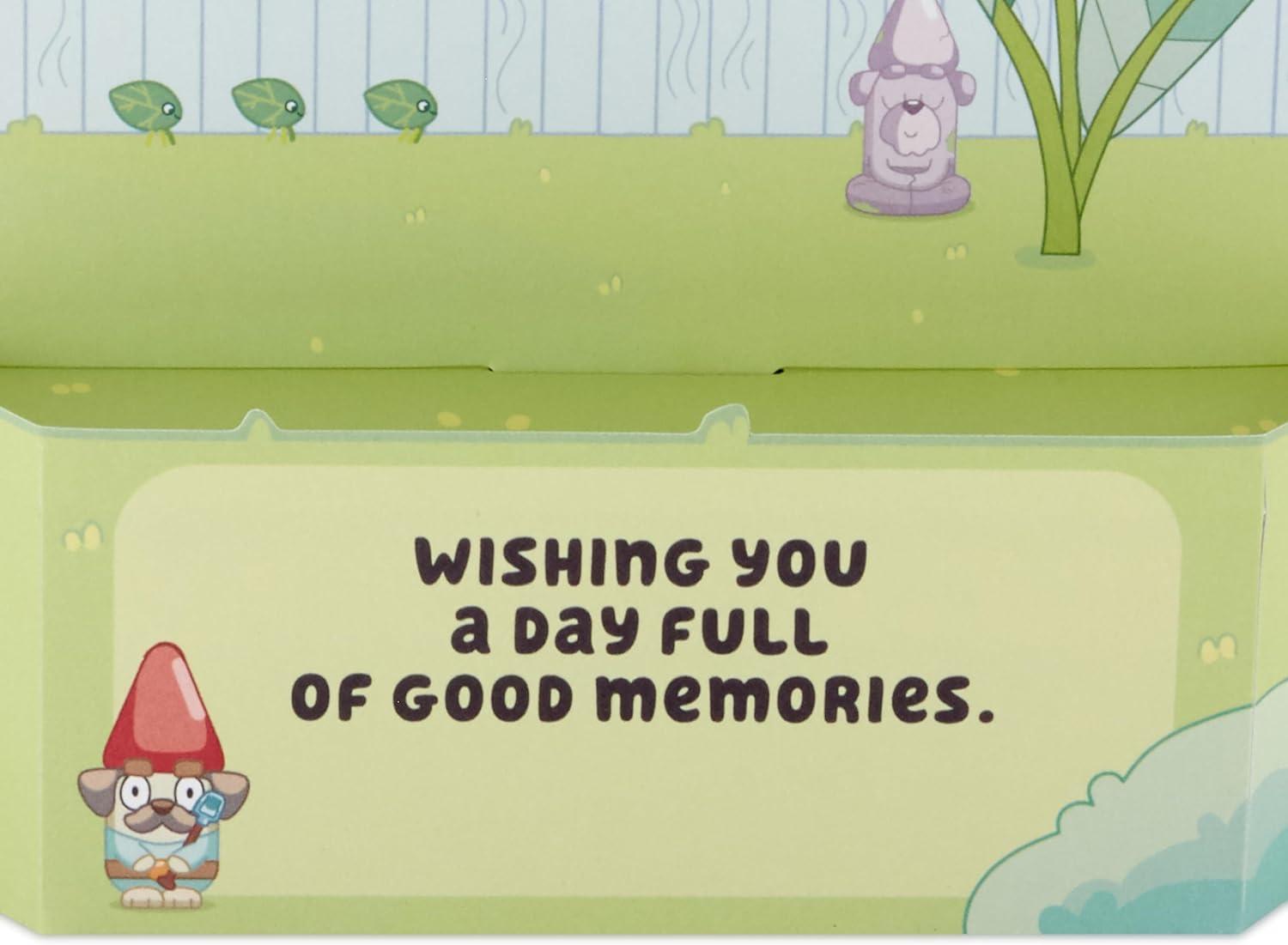 imageHallmark Paper Wonder Bluey Pop Up Card for Kids Birthdays Back to School EncouragementBluey