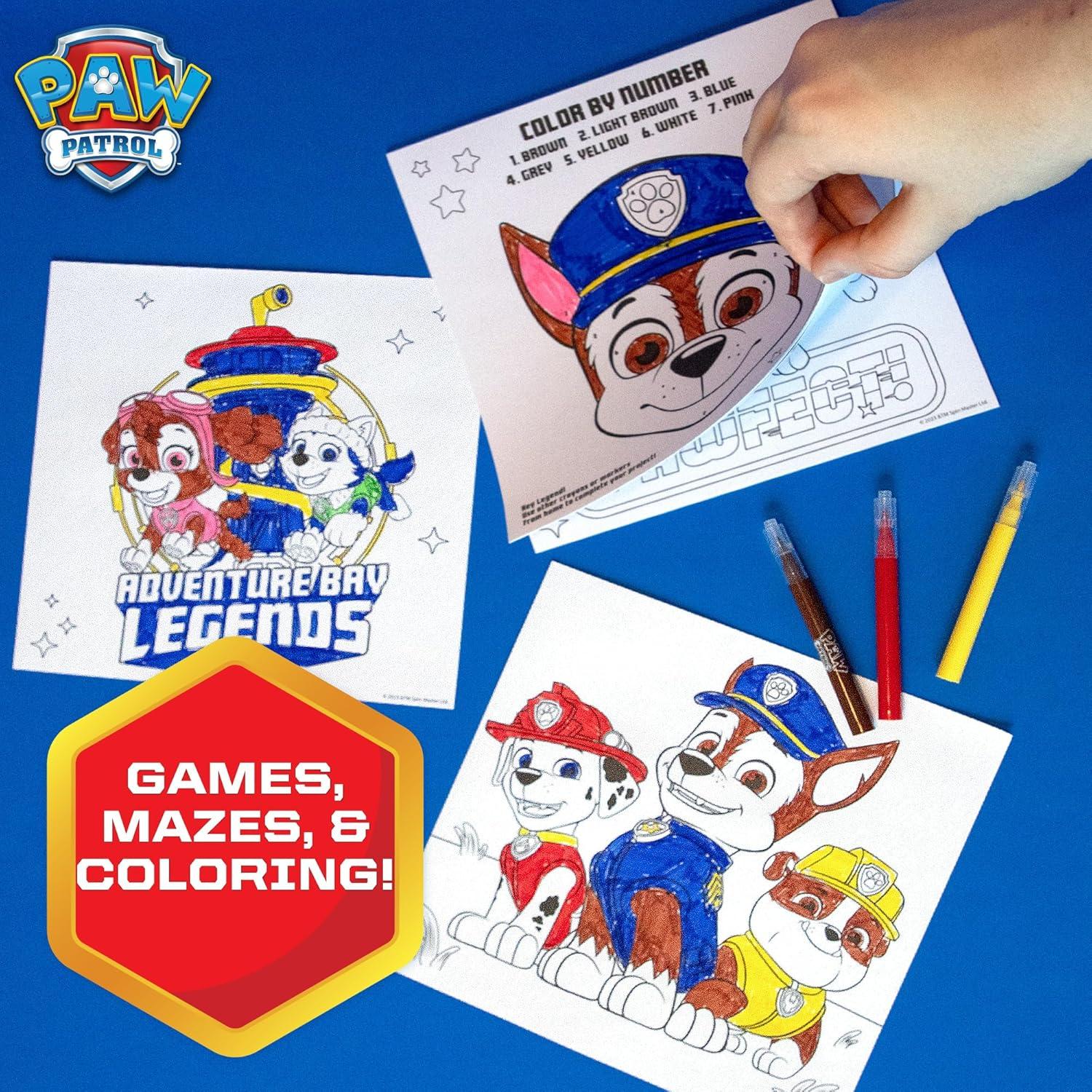 imageHorizon Group USA Activity Book for Kids Coloring and Sticker Games for Children Includes Markers BlueyPaw Patrol Sticker Activity Playset