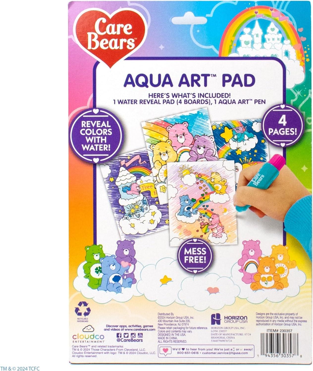 imageHorizon Group USA Bluey Aqua Art Reusable Water Reveal Activity Pages With Water Pen for NoMess Drawing and ColoringCare Bears
