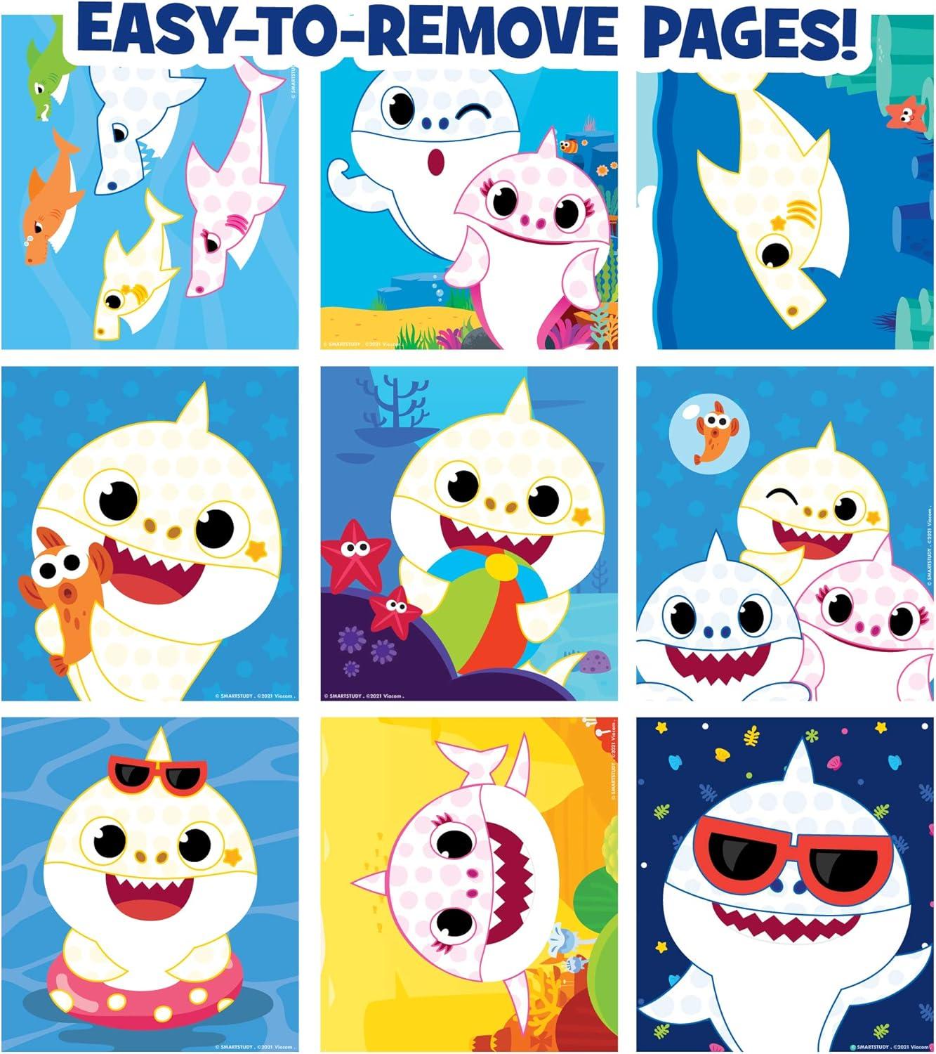 imageHorizon Group USA Bluey Dot Art Pad amp Markers SpiralBound Activity Painting Pad TravelFriendly Dabbers Birthday Party Great MessFree Toddler Toys for Kids Ages 3 4 5 6Baby Shark