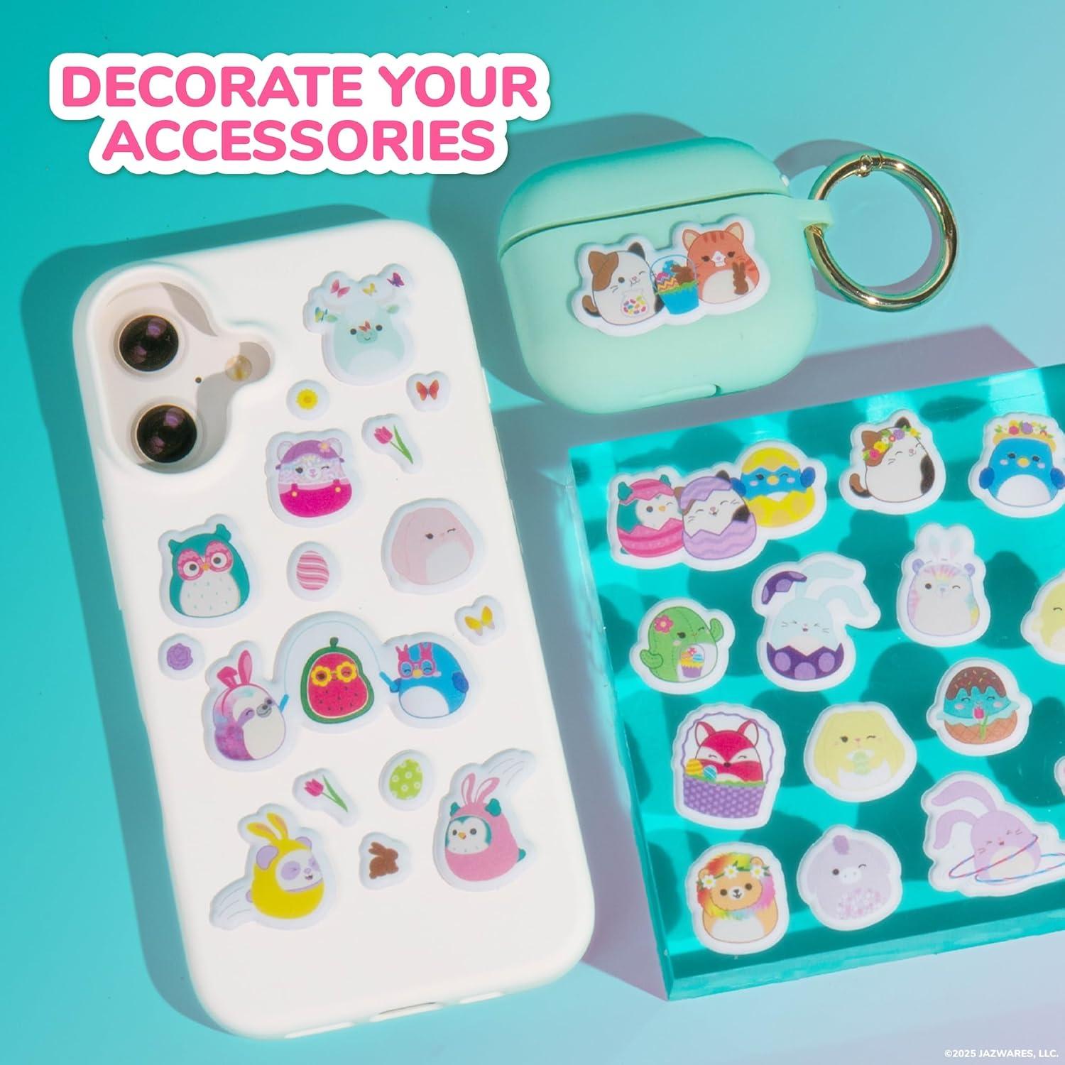 imageHorizon Group USA Bluey Sticker Playset 2 Sticker Play Scenes 35 Reusable Puffy Bluey Repositionable Stickers for Kids Perfect for Travel ScreenFree FunSquishmallows Easter