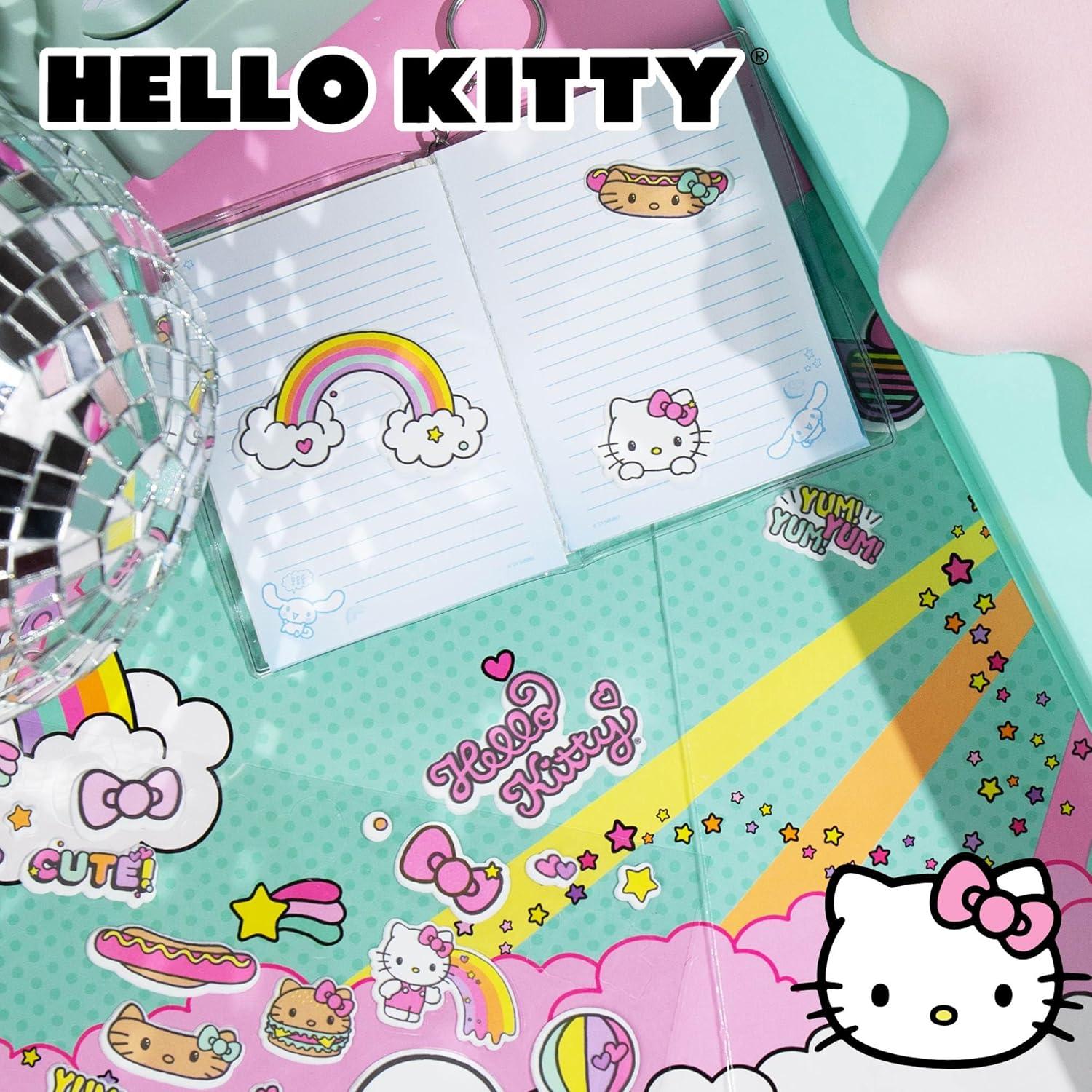 imageHorizon Group USA Bluey Sticker Playset 2 Sticker Play Scenes 35 Reusable Puffy Bluey Repositionable Stickers for Kids Perfect for Travel ScreenFree FunHello Kitty