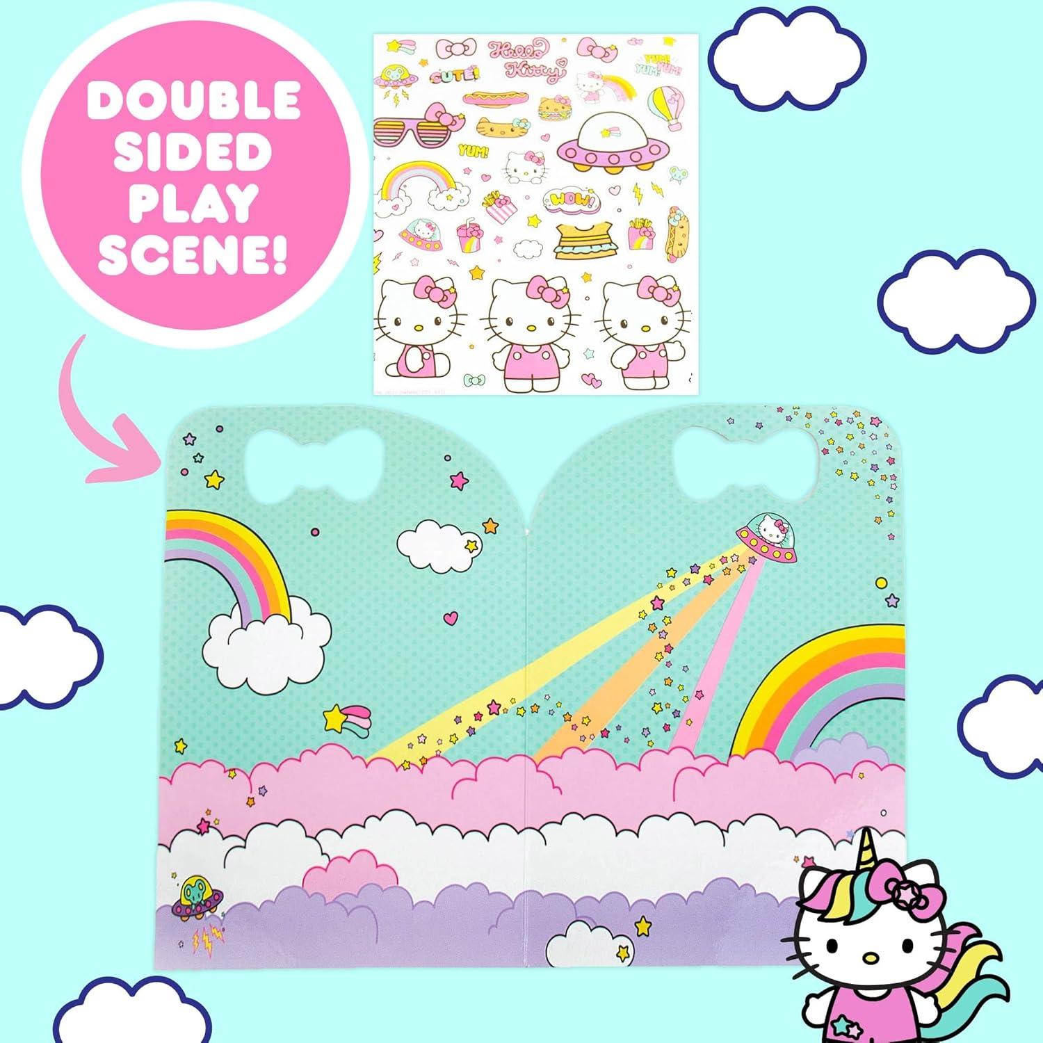 imageHorizon Group USA Bluey Sticker Playset 2 Sticker Play Scenes 35 Reusable Puffy Bluey Repositionable Stickers for Kids Perfect for Travel ScreenFree FunHello Kitty