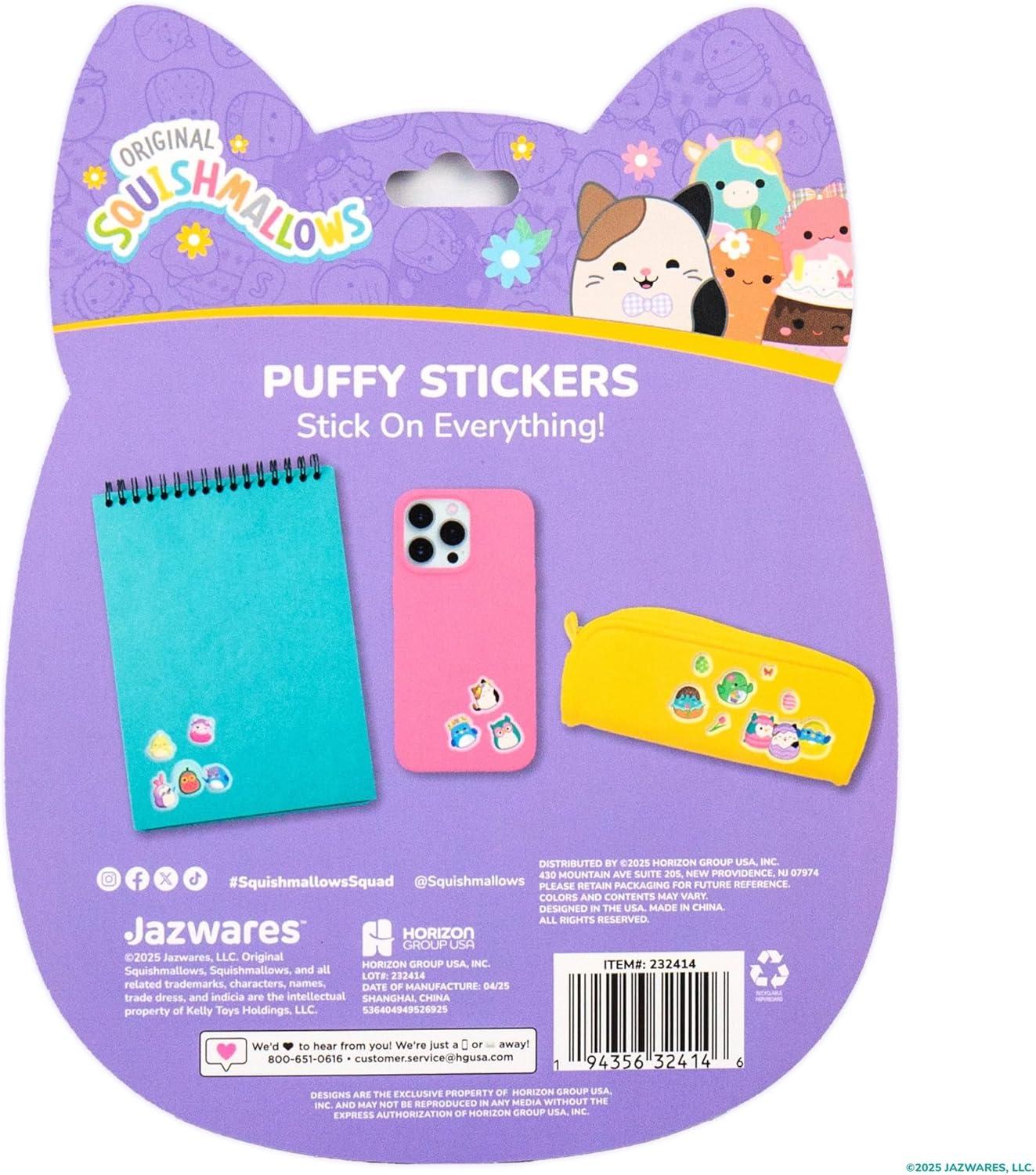 imageHorizon Group USA Bluey Sticker Playset 2 Sticker Play Scenes 35 Reusable Puffy Bluey Repositionable Stickers for Kids Perfect for Travel ScreenFree FunSquishmallows Easter