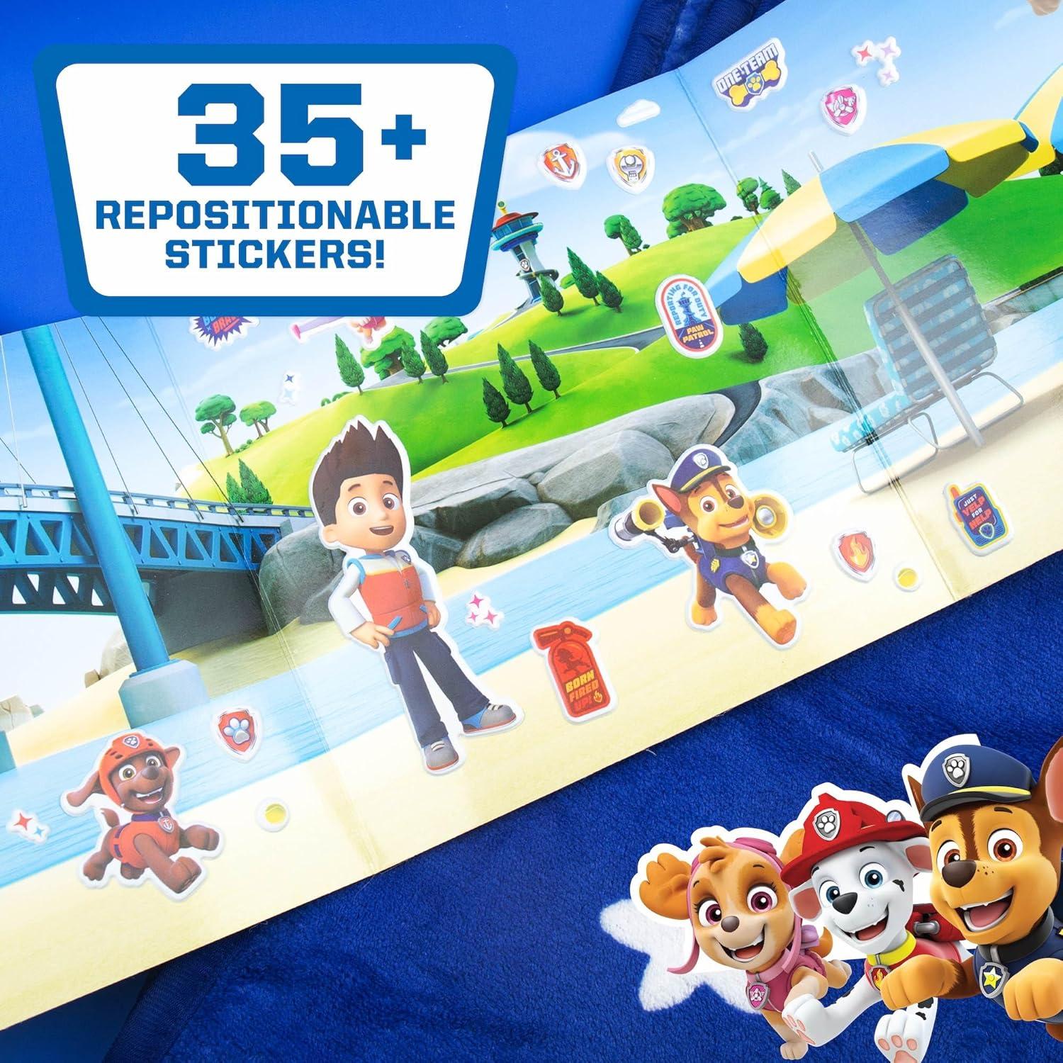 imageHorizon Group USA Bluey Sticker Playset 2 Sticker Play Scenes 35 Reusable Puffy Bluey Repositionable Stickers for Kids Perfect for Travel ScreenFree FunPaw Patrol
