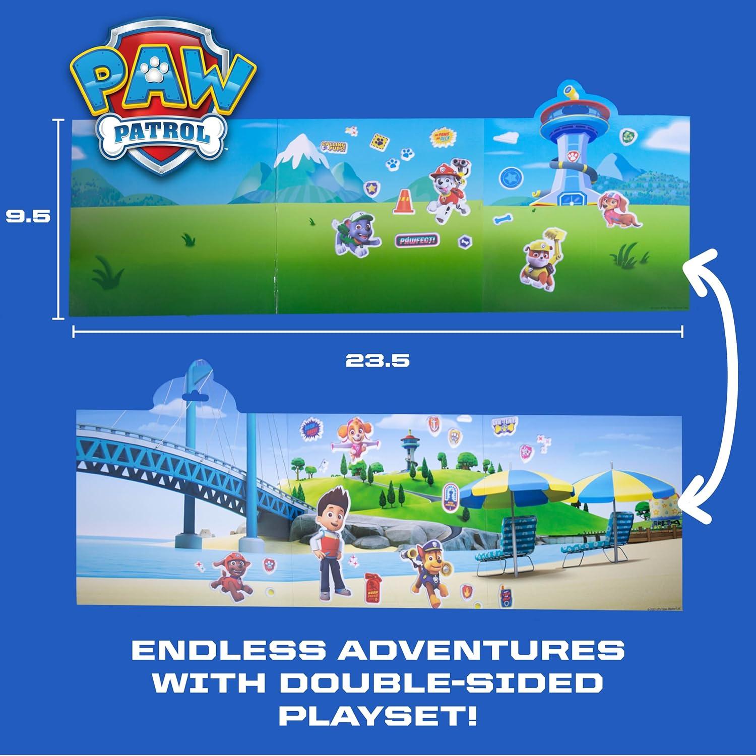 imageHorizon Group USA Bluey Sticker Playset 2 Sticker Play Scenes 35 Reusable Puffy Bluey Repositionable Stickers for Kids Perfect for Travel ScreenFree FunPaw Patrol