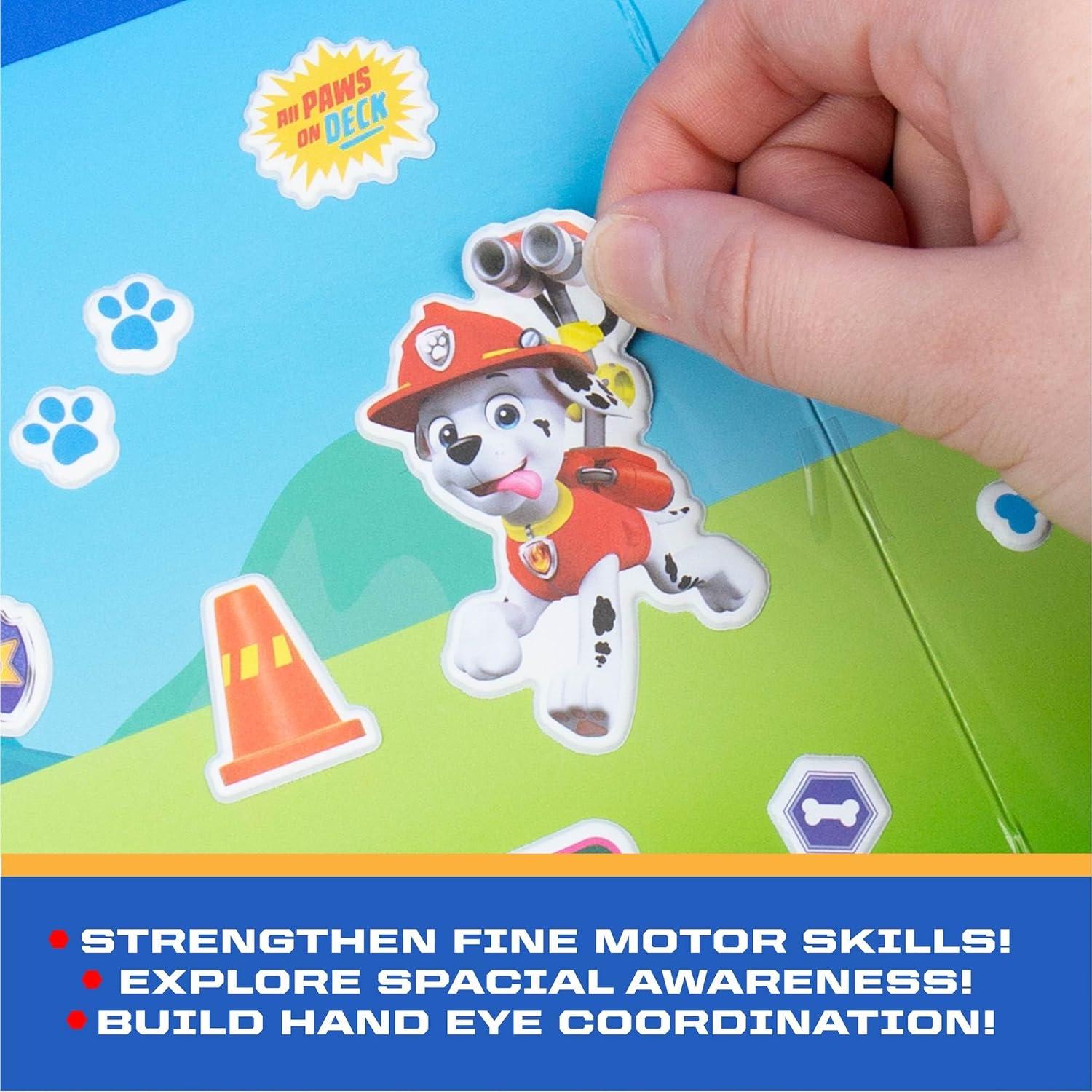 imageHorizon Group USA Bluey Sticker Playset 2 Sticker Play Scenes 35 Reusable Puffy Bluey Repositionable Stickers for Kids Perfect for Travel ScreenFree FunPaw Patrol