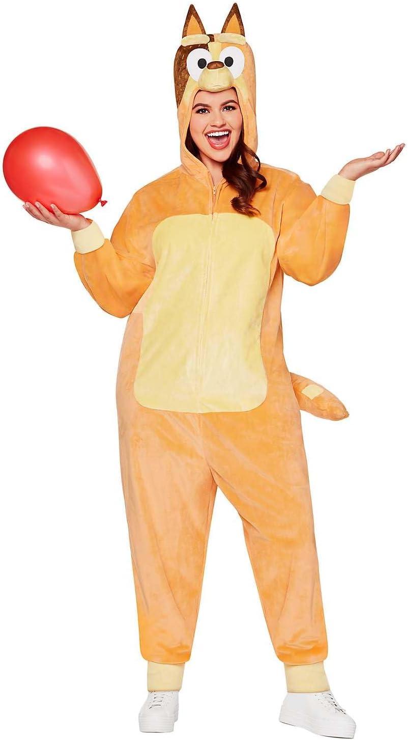 imageSpirit Halloween Bluey Adult Chilli Jumpsuit Costume Officially Licensed Bluey Halloween CostumesMulticolor