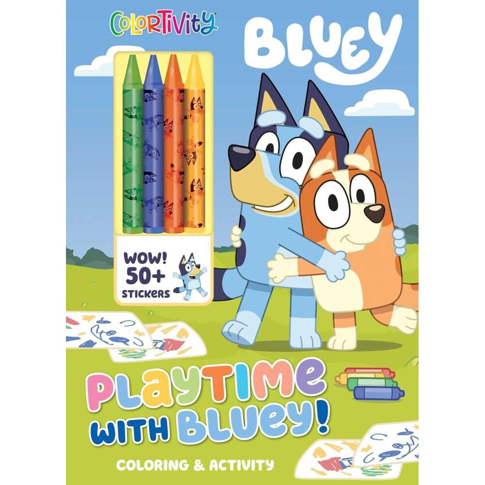 imageBluey Colortivity Playtime with Bluey Color amp Activity with Crayons
