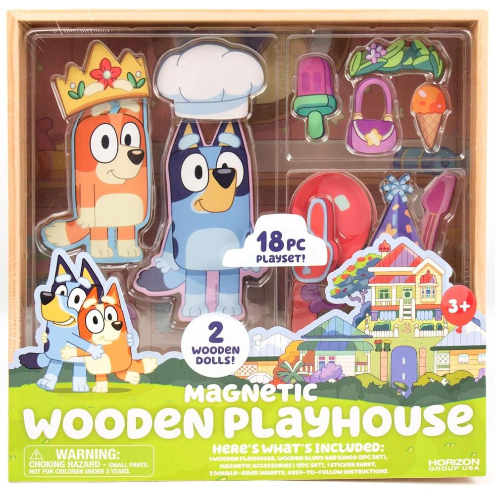 imageBluey Magnetic Playset Magnet Activity Toys Great Birthday Parties atHome Activities or ScreenFree Fun Perfect Travel or Road Trip Hours of Fun for Kids Ages 3456MulticolorMedium214618Bluey House Playset
