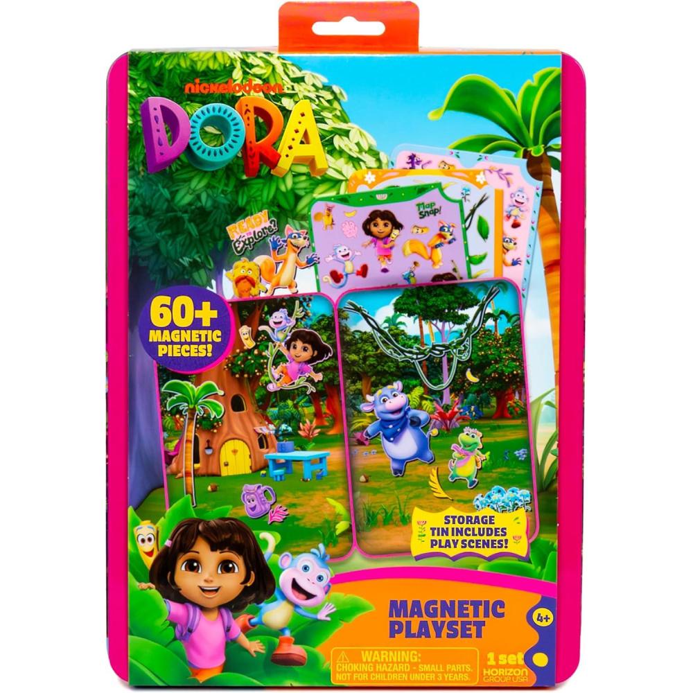 imageBluey Magnetic Playset Magnet Activity Toys Great Birthday Parties atHome Activities or ScreenFree Fun Perfect Travel or Road Trip Hours of Fun for Kids Ages 3456MulticolorMedium214618Dora
