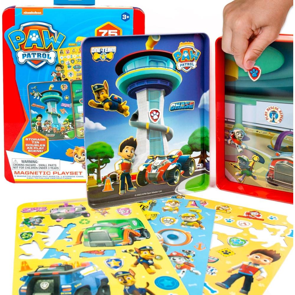 imageBluey Magnetic Playset Magnet Activity Toys Great Birthday Parties atHome Activities or ScreenFree Fun Perfect Travel or Road Trip Hours of Fun for Kids Ages 3456MulticolorMedium214618Paw Patrol