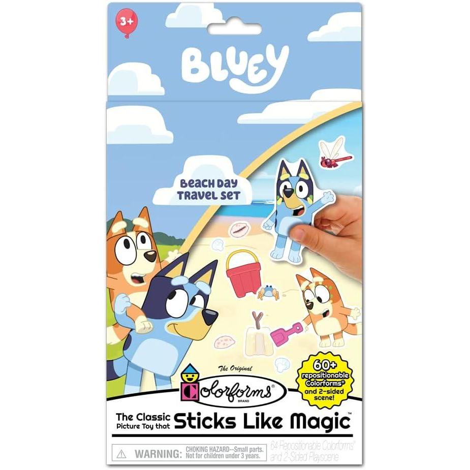 imageColorforms Travel Set  Repositionable Pieces Stick Like Magic  Scenes and Pieces from The Show Bluey for Storytelling Imaginative Play  Ages 3