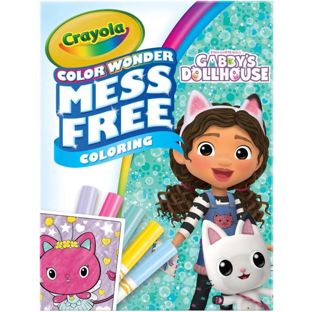 imageCrayola Bluey Color Wonder Coloring Set 18 Mess Free Toddler Coloring Pages amp 5 Markers Bluey Activity Set for Kids Gift for Toddlers Ages 3Gabbys Dollhouse