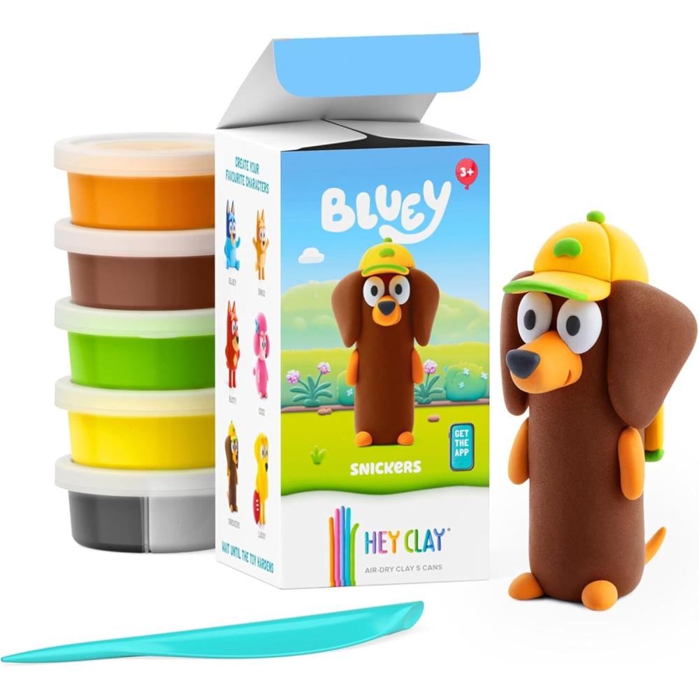 imageHEY CLAY Bluey amp Friends  AirDrying Clay for Kids  Arts and Crafts Creative Modeling Clay Kit Children Ages 48 RustySnickers