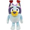 Bluey 2-Pack Smoochy Kiss Plush with Glittery Heart Headband Bingo. 2 Episode-Themed Figures with Moving Arms, 2.5-3″ Poseable Toys for Kids. Recreate Moments from The Show
