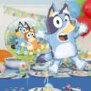Bluey Birthday Party Supplies & Decorations | Large 28″ Foil Bluey Balloon & 18″ Round Foil Balloon | Sticker