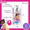 Bluey Decorate Your Own Water Bottle, Repositionable Stickers, Great For Bluey Birthday Parties, Summer Sports, and More, Reusable BPA-Free Water Bottle for Kids Ages 3, 4, 5, 6(Barbie)