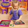 Bluey Magnetic Playset, Magnet Activity Toys, Great Birthday Parties, at-Home Activities, or Screen-Free Fun, Perfect Travel or Road Trip, Hours of Fun for Kids Ages 3,4,5,6,Multicolor,Medium,214618(Dora)