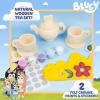 Bluey Paint Your Own Light-Up Figurine, Bingo Night Light, Toys for Kids, Playset, Party Decorations, Game, for Kids Ages 3+, Small(Bluey Tea Set)
