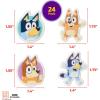 DecoPac Bluey So Much Fun Rings, 24 Cupcake Decorations Featuring Bluey, Bingo, Bandit, and Chilli, 3D Food Safe Cake Toppers – 24 Pack(1.4 x 1.75 inches)