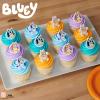 DecoPac Bluey So Much Fun Rings, 24 Cupcake Decorations Featuring Bluey, Bingo, Bandit, and Chilli, 3D Food Safe Cake Toppers – 24 Pack(1.4 x 1.75 inches (Pack of 2))