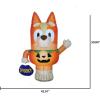 Gemmy Bingo Halloween Inflatable, 3.5 Ft Tall Lighted Bingo in Witch Costume Yard Decoration, Bluey Outdoor Decor with Stakes and Tethers(Bingo Pumpkin Costume 5 ft)