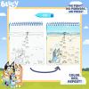 Horizon Group USA Bluey Aqua Art – Reusable Water Reveal Activity Pages With Water Pen for No-Mess Drawing and Coloring(Bluey)
