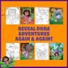 Horizon Group USA Bluey Aqua Art – Reusable Water Reveal Activity Pages With Water Pen for No-Mess Drawing and Coloring(Dora Aqua Art)