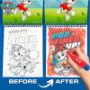 Horizon Group USA Bluey Aqua Art – Reusable Water Reveal Activity Pages With Water Pen for No-Mess Drawing and Coloring(Paw Patrol)