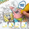 Horizon Group USA Bluey Aqua Art – Reusable Water Reveal Activity Pages With Water Pen for No-Mess Drawing and Coloring(SpongeBob)