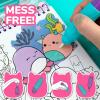 Horizon Group USA Bluey Aqua Art – Reusable Water Reveal Activity Pages With Water Pen for No-Mess Drawing and Coloring(Squishmallows)