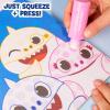 Horizon Group USA Bluey Dot Art Pad & Markers, Spiral-Bound Activity Painting Pad, Travel-Friendly Dabbers, Birthday Party, Great Mess-Free Toddler Toys for Kids Ages 3, 4, 5, 6(Baby Shark)