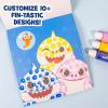 Horizon Group USA Bluey Dot Art Pad & Markers, Spiral-Bound Activity Painting Pad, Travel-Friendly Dabbers, Birthday Party, Great Mess-Free Toddler Toys for Kids Ages 3, 4, 5, 6(Baby Shark)