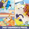Horizon Group USA Bluey Dot Art Pad & Markers, Spiral-Bound Activity Painting Pad, Travel-Friendly Dabbers, Birthday Party, Great Mess-Free Toddler Toys for Kids Ages 3, 4, 5, 6(Bluey)