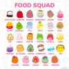 Horizon Group USA Bluey Sticker Playset, 2 Sticker Play Scenes, 35+ Reusable Puffy Bluey Repositionable Stickers for Kids, Perfect for Travel, Screen-Free Fun(Squishmallows Puffy)