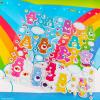 Horizon Group USA Bluey Sticker Playset, 2 Sticker Play Scenes, 35+ Reusable Puffy Bluey Repositionable Stickers for Kids, Perfect for Travel, Screen-Free Fun(Care Bears)