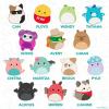 Horizon Group USA Bluey Sticker Playset, 2 Sticker Play Scenes, 35+ Reusable Puffy Bluey Repositionable Stickers for Kids, Perfect for Travel, Screen-Free Fun(Squishmallows)