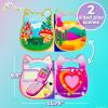 Horizon Group USA Bluey Sticker Playset, 2 Sticker Play Scenes, 35+ Reusable Puffy Bluey Repositionable Stickers for Kids, Perfect for Travel, Screen-Free Fun(Squishmallows)