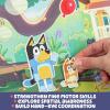 Horizon Group USA Bluey Sticker Playset, 2 Sticker Play Scenes, 35+ Reusable Puffy Bluey Repositionable Stickers for Kids, Perfect for Travel, Screen-Free Fun(Bluey)