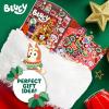 Horizon Group USA Bluey Sticker Playset, 2 Sticker Play Scenes, 35+ Reusable Puffy Bluey Repositionable Stickers for Kids, Perfect for Travel, Screen-Free Fun(Bluey Holiday)