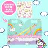 Horizon Group USA Bluey Sticker Playset, 2 Sticker Play Scenes, 35+ Reusable Puffy Bluey Repositionable Stickers for Kids, Perfect for Travel, Screen-Free Fun(Hello Kitty)