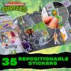 Horizon Group USA Bluey Sticker Playset, 2 Sticker Play Scenes, 35+ Reusable Puffy Bluey Repositionable Stickers for Kids, Perfect for Travel, Screen-Free Fun(Teenage Mutant Ninja Turtles)