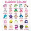 Horizon Group USA Bluey Sticker Playset, 2 Sticker Play Scenes, 35+ Reusable Puffy Bluey Repositionable Stickers for Kids, Perfect for Travel, Screen-Free Fun(Squishmallows Squishy)