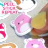 Horizon Group USA Bluey Sticker Playset, 2 Sticker Play Scenes, 35+ Reusable Puffy Bluey Repositionable Stickers for Kids, Perfect for Travel, Screen-Free Fun(Squishmallows Squishy)