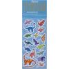 Unique Bluey Birthday Party Supplies Bundle includes 12 Large Plastic Party Tote Bags and 1 Dinosaur Sticker Sheet
