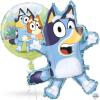 Bluey Birthday Party Supplies & Decorations | Large 28″ Foil Bluey Balloon & 18″ Round Foil Balloon | Sticker