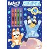 Bluey Coloring Book with Crayons and Stickers, Kids Activity Book Featuring Bluey and Bingo, Cartoon Coloring Pages, Activity Sheets, Game, Puzzles, … Coloring Book for Boys and Girls Kids Ages 4+