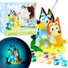 Bluey Paint Your Own Light-Up Figurine, Bingo Night Light, Toys for Kids, Playset, Party Decorations, Game, for Kids Ages 3+, Small(Bluey Light Up Figurine)